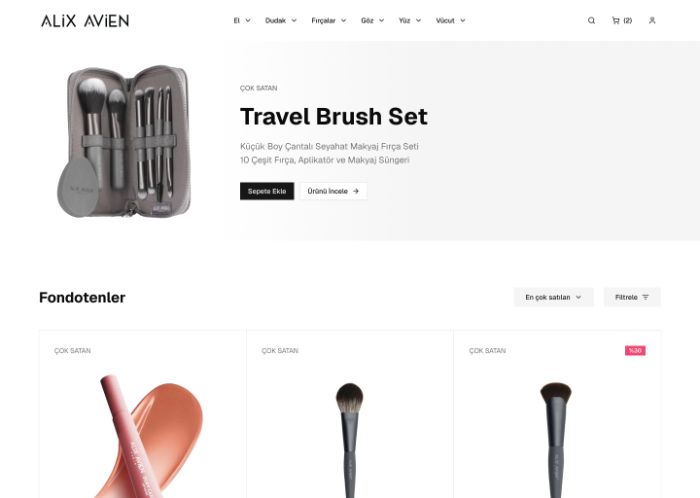 Alix Avien — desktop homepage